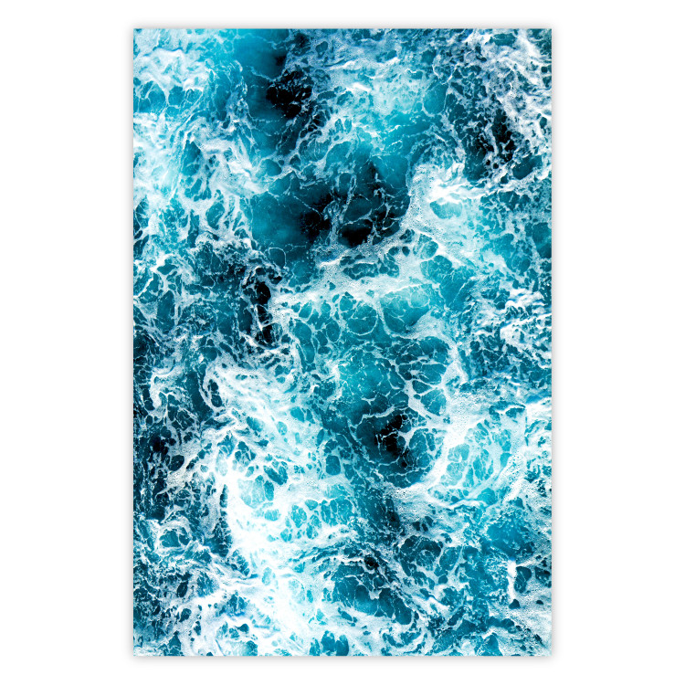 Wall Poster Sea Current - nautical composition with foamy sea waves 115238