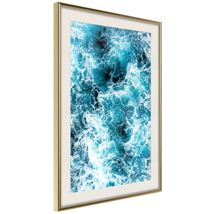 Wall Poster Sea Current - nautical composition with foamy sea waves 115238 additionalImage 6
