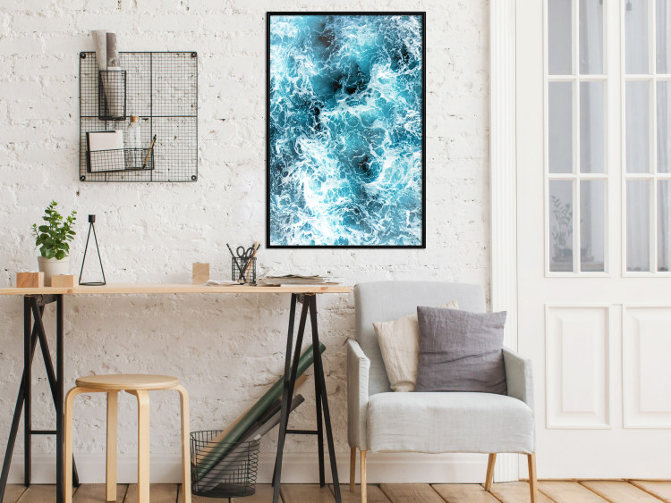 Wall Poster Sea Current - nautical composition with foamy sea waves 115238 additionalImage 5