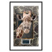 Wall Poster Giraffe - animal portrait on a patterned background with a motif of golden leaves 116438 additionalThumb 15