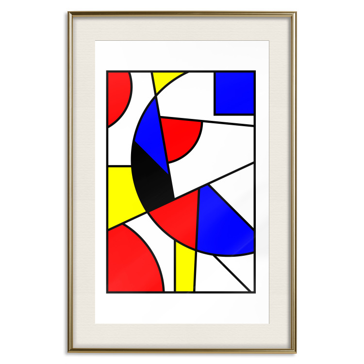 Wall Poster De Stijl Abstraction - colorful composition with geometric shapes 117438 additionalImage 19