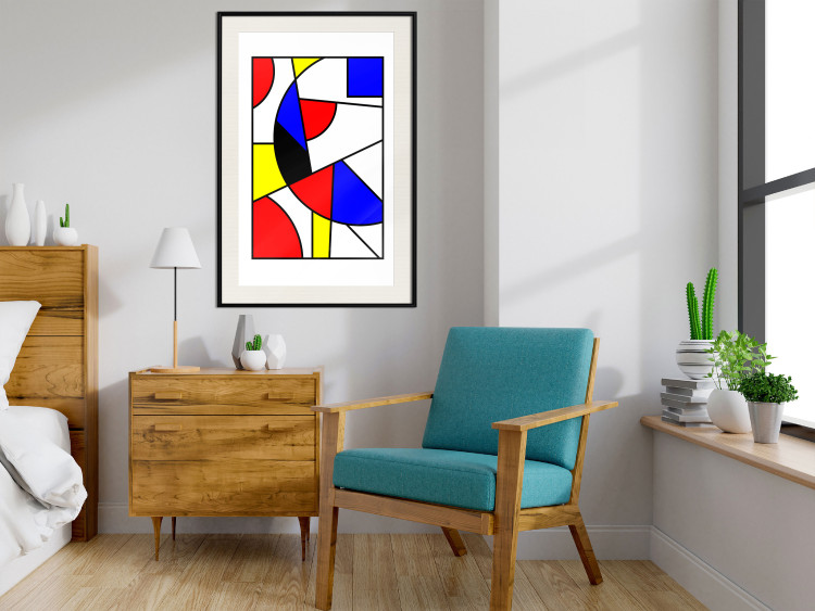 Wall Poster De Stijl Abstraction - colorful composition with geometric shapes 117438 additionalImage 22
