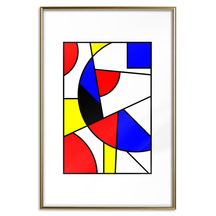 Wall Poster De Stijl Abstraction - colorful composition with geometric shapes 117438 additionalImage 14