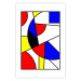 Wall Poster De Stijl Abstraction - colorful composition with geometric shapes 117438