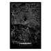 Wall Poster Map of Hamburg - black and white composition with a map of the German city 118138