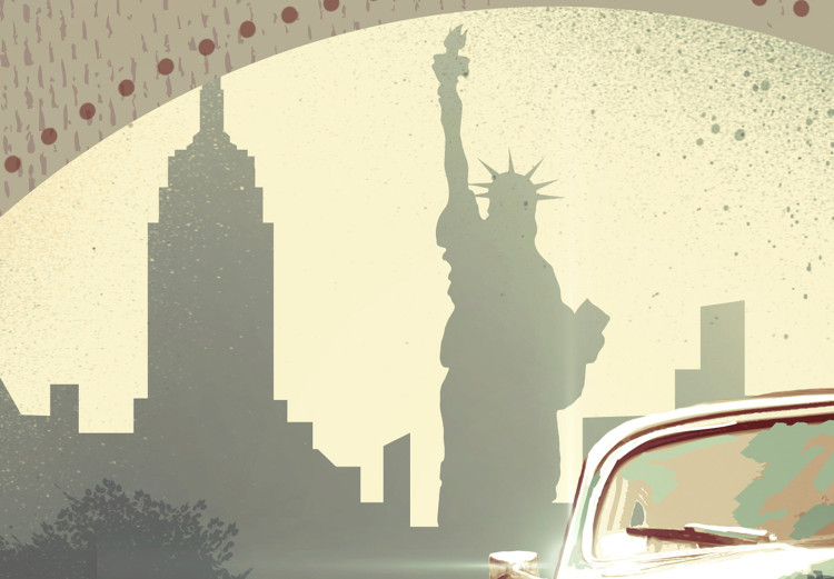 Poster New York - The Wonder City - New York sign and retro-style car 123638 additionalImage 11