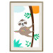 Wall Poster Cheerful Sloth - funny animal on tree with colorful necklace 123738 additionalThumb 19