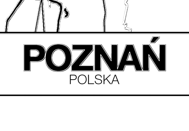 Poster City Map: Poznań - black and white map of Poznań with city name 123838 additionalImage 10