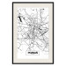 Poster City Map: Poznań - black and white map of Poznań with city name 123838 additionalThumb 18