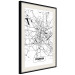 Poster City Map: Poznań - black and white map of Poznań with city name 123838 additionalThumb 3