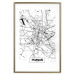 Poster City Map: Poznań - black and white map of Poznań with city name 123838 additionalThumb 14