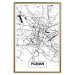 Poster City Map: Poznań - black and white map of Poznań with city name 123838 additionalThumb 16