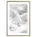 Poster Celestial Structure - white abstraction of clouds and geometric figures 123938 additionalThumb 16