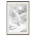 Poster Celestial Structure - white abstraction of clouds and geometric figures 123938 additionalThumb 18