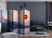 Folding Screen Worth Dreaming II (5-piece) - mountain landscape and balloon against the sky 124038 additionalThumb 4