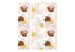 Room Divider Spots (3-piece) - abstraction in browns and beiges with a touch of gold 124338 additionalThumb 3