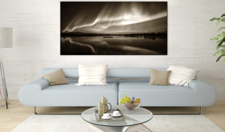 Large canvas print Lake in Sepia II [Large Format] 125538 additionalImage 5