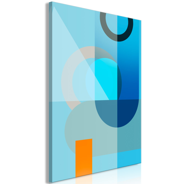 Canvas Art Print Blue Surface (1 Part) Vertical 126638 additionalImage 2
