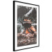 Poster Hearth - fireplace surrounded by stones against a background of lake and forest 126838 additionalThumb 8