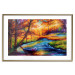 Wall Poster Autumn in the Park - landscape of a colorful forest scene in a watercolor motif 127038 additionalThumb 14