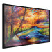 Wall Poster Autumn in the Park - landscape of a colorful forest scene in a watercolor motif 127038 additionalThumb 13