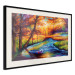 Wall Poster Autumn in the Park - landscape of a colorful forest scene in a watercolor motif 127038 additionalThumb 2