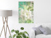 Wall Poster Green Breath - texture with white Lily flower on green background 127838 additionalThumb 4