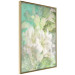 Wall Poster Green Breath - texture with white Lily flower on green background 127838 additionalThumb 12