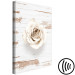 Canvas Pastel Swirl (1-part) vertical - rose on a light wooden background 128038 additionalThumb 6