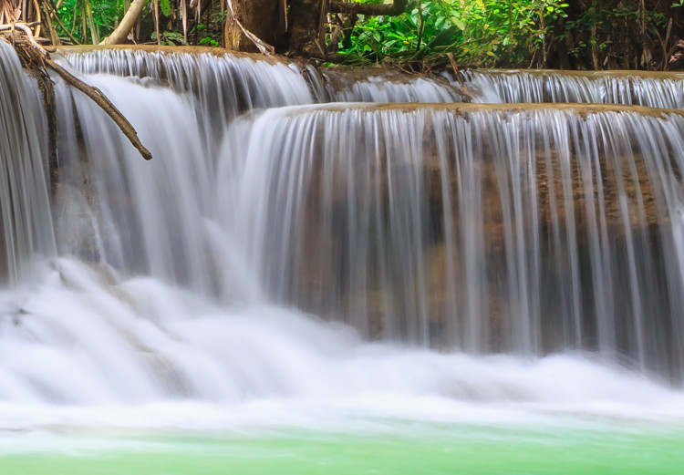 Canvas Print Waterfall in Kanjanaburi (1-part) wide - landscape of wild nature 128838 additionalImage 5