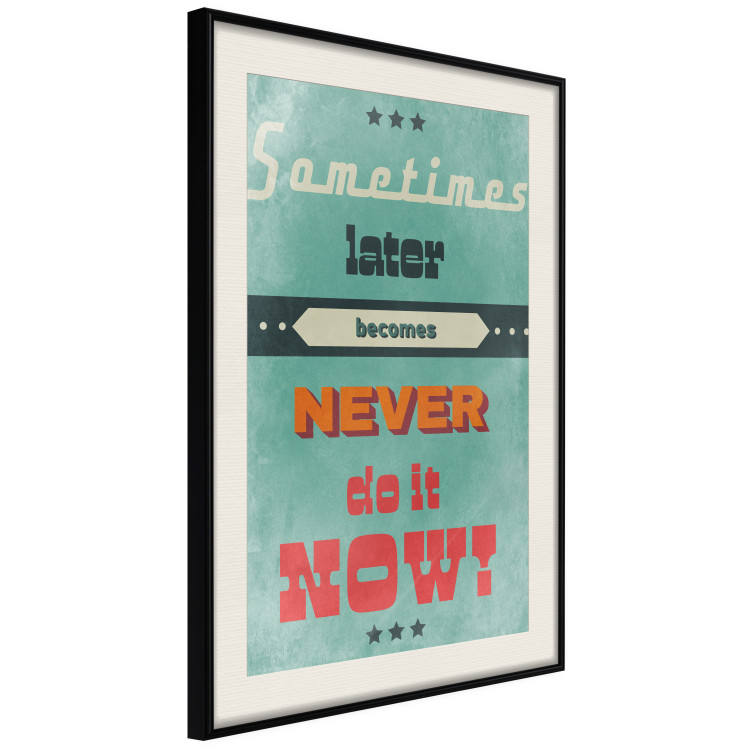 Poster Do It Now! - colorful composition with English text in retro style 129338 additionalImage 2