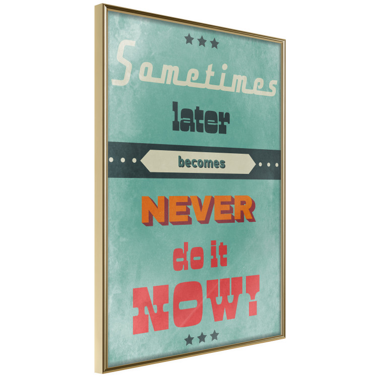 Poster Do It Now! - colorful composition with English text in retro style 129338 additionalImage 14