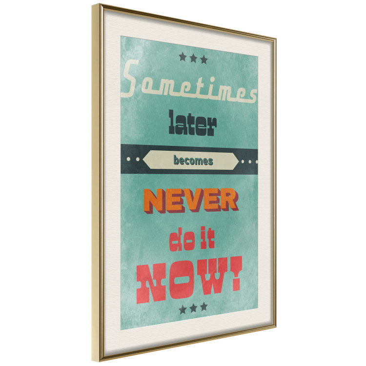 Poster Do It Now! - colorful composition with English text in retro style 129338 additionalImage 3