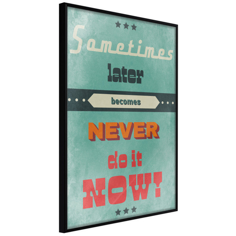 Poster Do It Now! - colorful composition with English text in retro style 129338 additionalImage 11