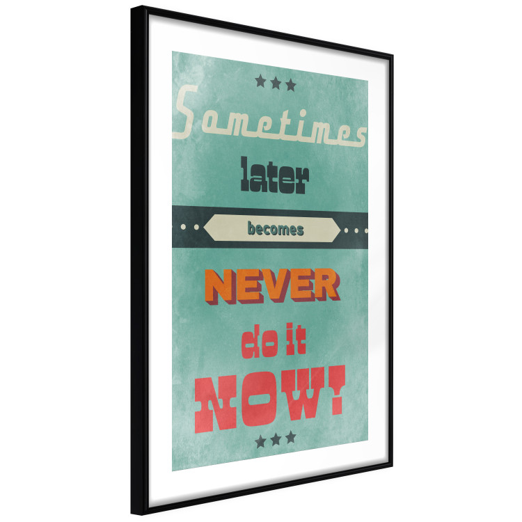 Poster Do It Now! - colorful composition with English text in retro style 129338 additionalImage 8