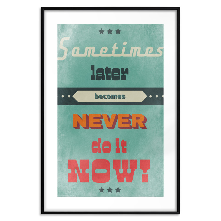 Poster Do It Now! - colorful composition with English text in retro style 129338 additionalImage 15