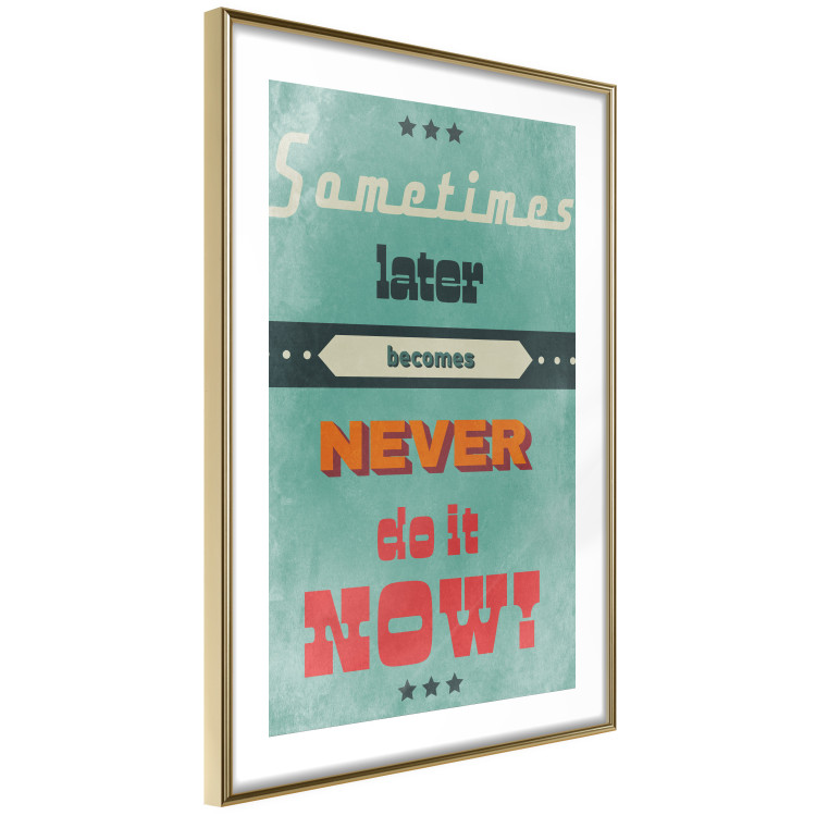 Poster Do It Now! - colorful composition with English text in retro style 129338 additionalImage 7