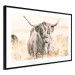 Poster Scottish Giant - black animal amidst a golden field landscape 129838 additionalThumb 6