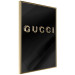 Poster Gucci - golden English text with glitter on a solid black background 130338 additionalThumb 12