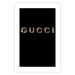 Poster Gucci - golden English text with glitter on a solid black background 130338 additionalThumb 19