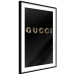 Poster Gucci - golden English text with glitter on a solid black background 130338 additionalThumb 6