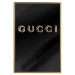 Poster Gucci - golden English text with glitter on a solid black background 130338 additionalThumb 17