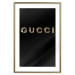 Poster Gucci - golden English text with glitter on a solid black background 130338 additionalThumb 14