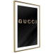 Poster Gucci - golden English text with glitter on a solid black background 130338 additionalThumb 7