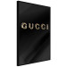 Poster Gucci - golden English text with glitter on a solid black background 130338 additionalThumb 11