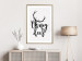 Wall Poster Oh My Deer - deer antlers with English text on a light gray background 130738 additionalThumb 15
