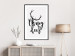 Wall Poster Oh My Deer - deer antlers with English text on a light gray background 130738 additionalThumb 23