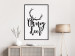 Wall Poster Oh My Deer - deer antlers with English text on a light gray background 130738 additionalThumb 6