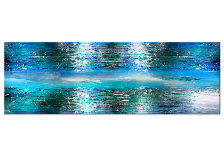 Canvas Art Print Lake Baikal (1-piece) Narrow - abstract winter lake 131738