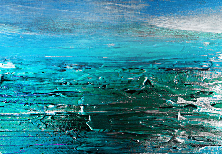 Canvas Art Print Lake Baikal (1-piece) Narrow - abstract winter lake 131738 additionalImage 4
